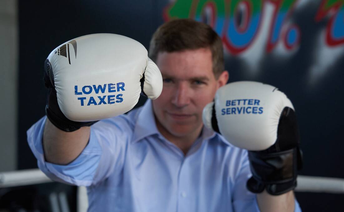 Canberra Liberals leader Alistair Coe promising a "knockout blow" ahead of the ACT election. Picture: Supplied