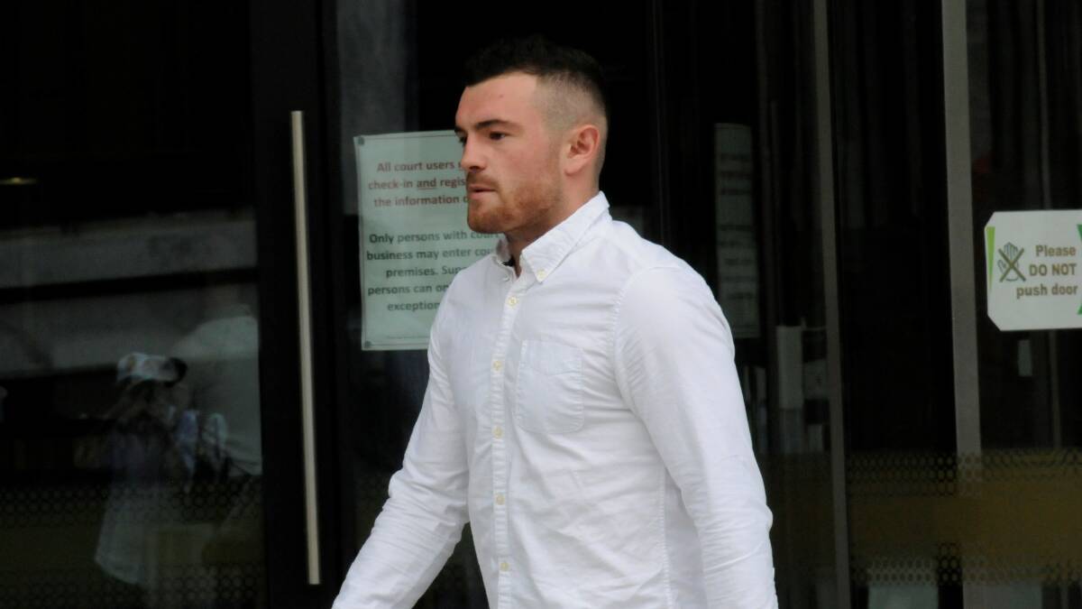 Dean O'Brien outside court earlier this year, when he pleaded guilty. Picture: Blake Foden
