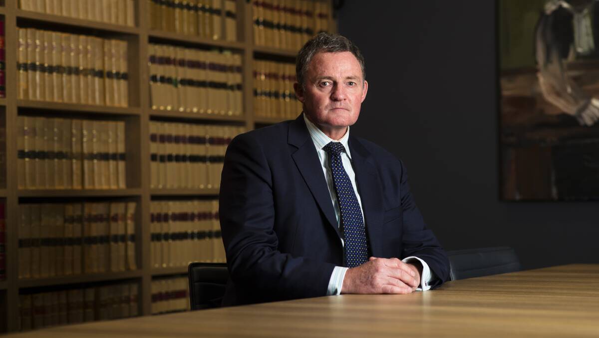 Barrister Steven Whybrow, who was appointed senior counsel soon after Bruce Lehrmann's trial. Picture by Keegan Carroll