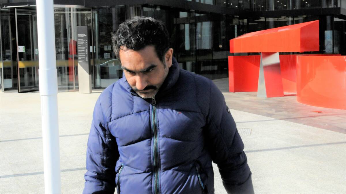 Raminder Singh Kahlon leaves court last year after being granted bail. Picture: Blake Foden