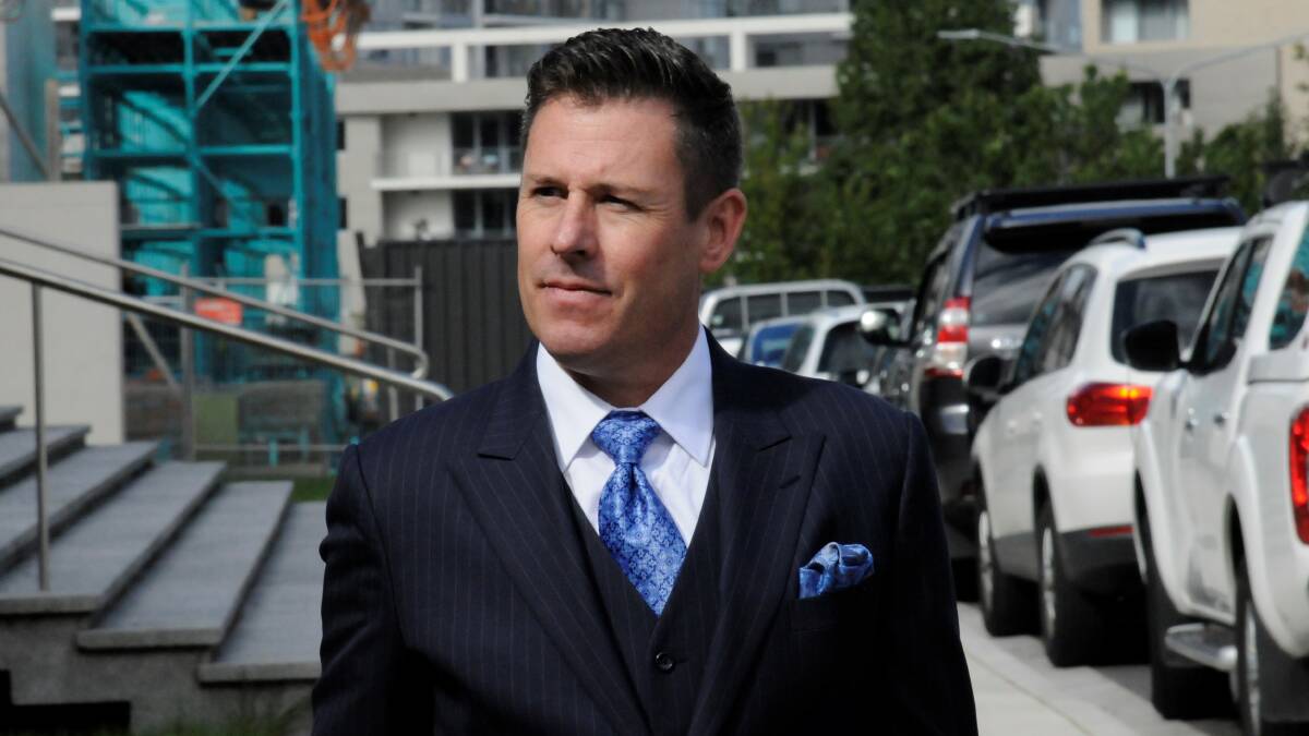 Ben Aulich arrives at court on Monday morning. Picture: Blake Foden