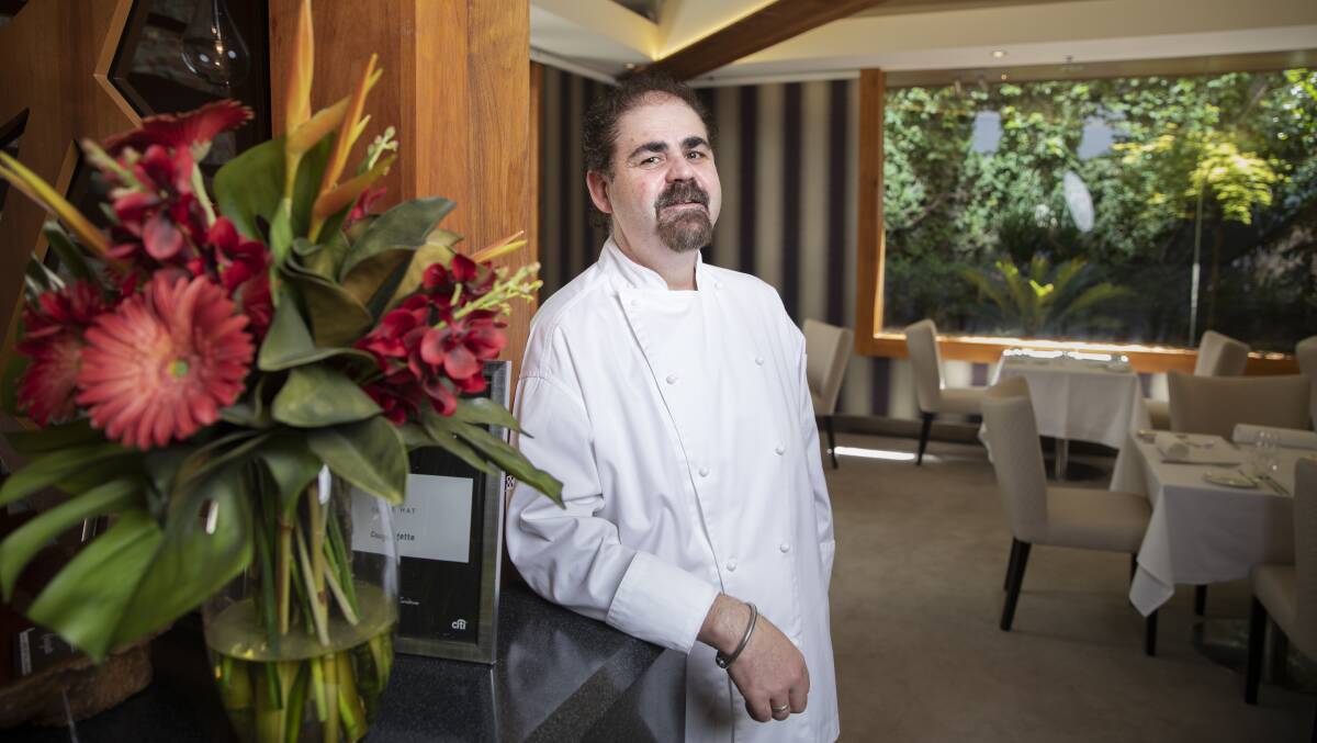 Courgette chef and owner James Mussillon at his Civic restaurant. Picture by Sitthixay Ditthavong