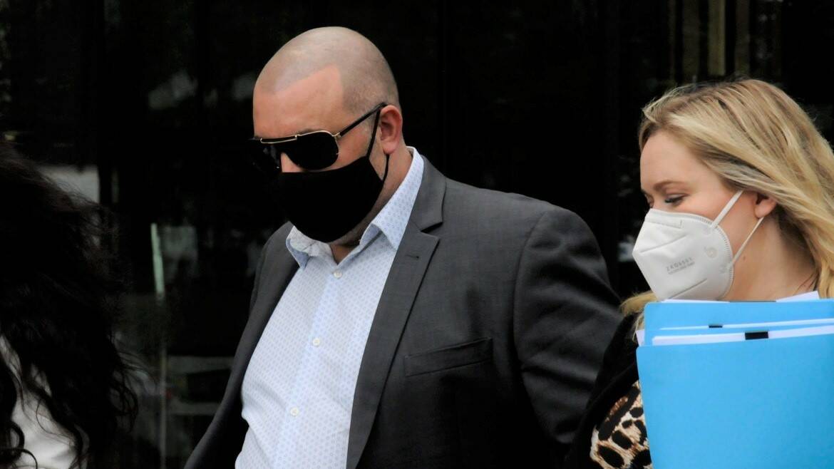 Gerardo Penna outside court with solicitor Sarah Boxall earlier this year. Picture: Blake Foden
