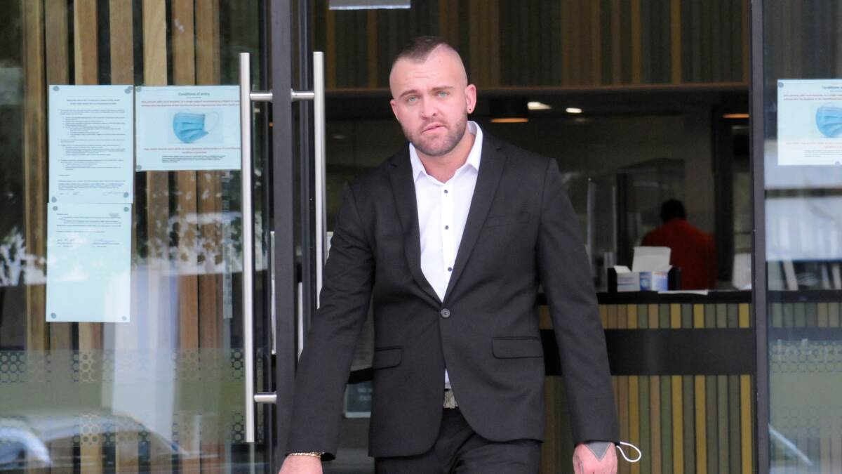 Ryan Marshall leaves court on Wednesday. Picture: Blake Foden