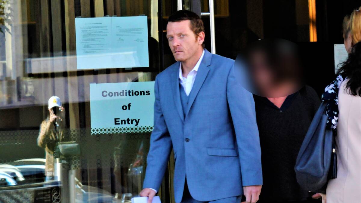 Jade Williamson outside court on the day he received his intensive correction order. Picture: Blake Foden
