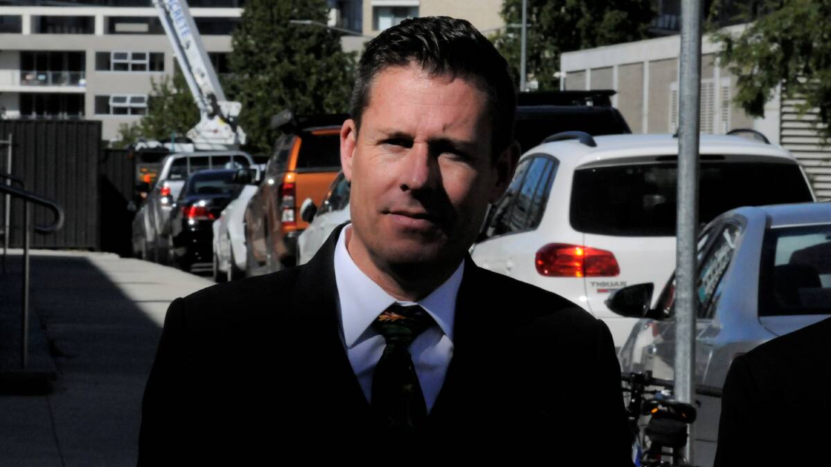 Ben Aulich arrives at the ACT Magistrates Court on Tuesday. Picture: Blake Foden
