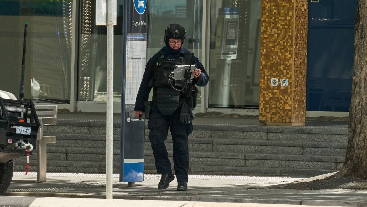 Bomb disposal experts were called to Civic to deal with the incident. Picture: Matt Loxton