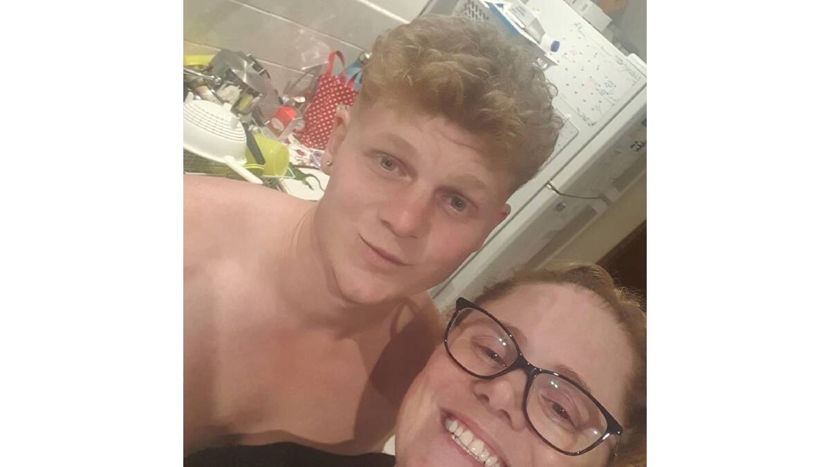 Joshua Connell and his mother, Michelle Henderson. Picture: Facebook