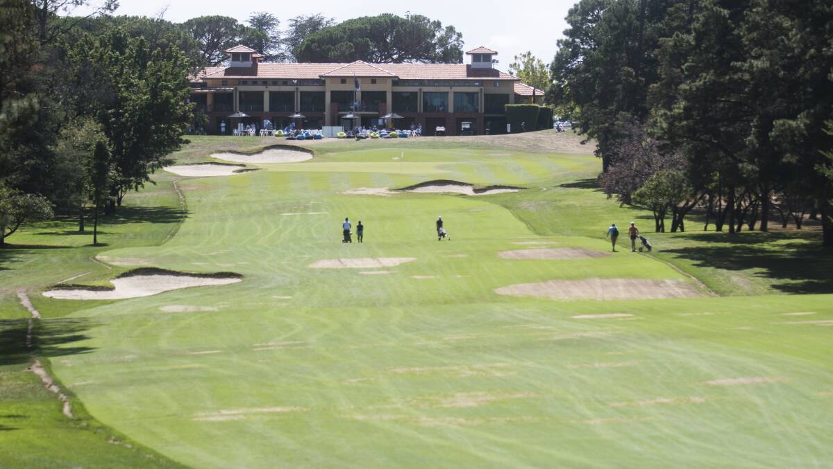 The Royal Canberra Golf Club, where Jacob Greentree took a woman hostage. Picture by Dion Georgopoulos