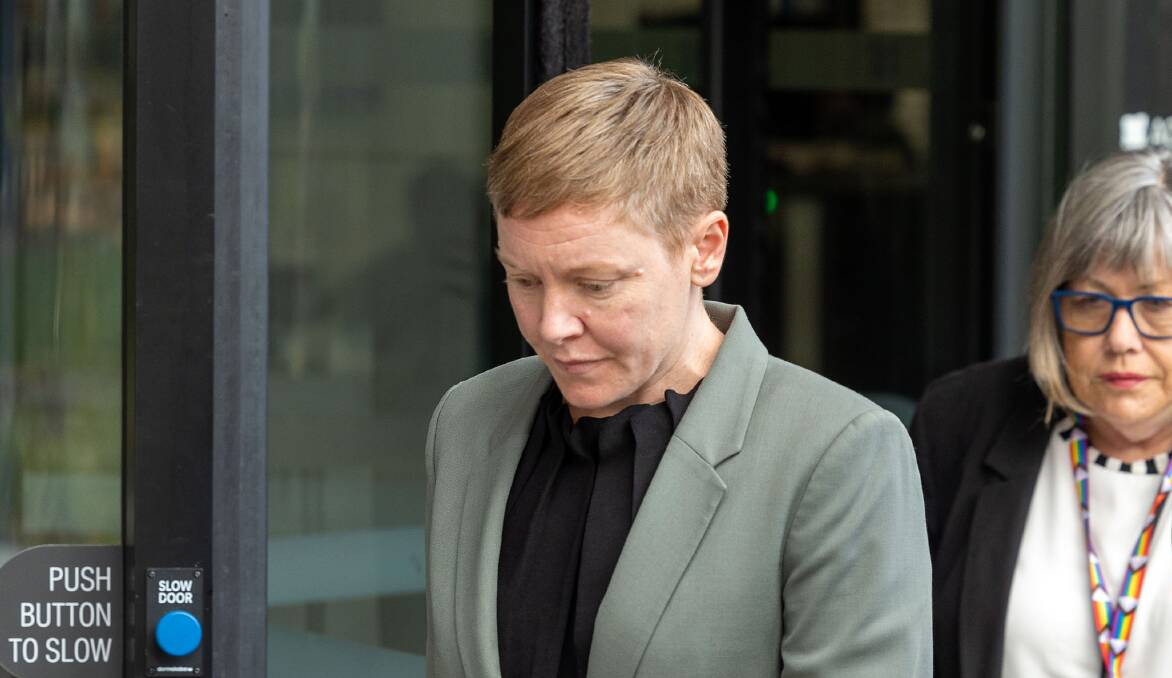 Victims of Crime Commissioner Heidi Yates leaves the inquiry after giving evidence in June. Picture by Gary Ramage