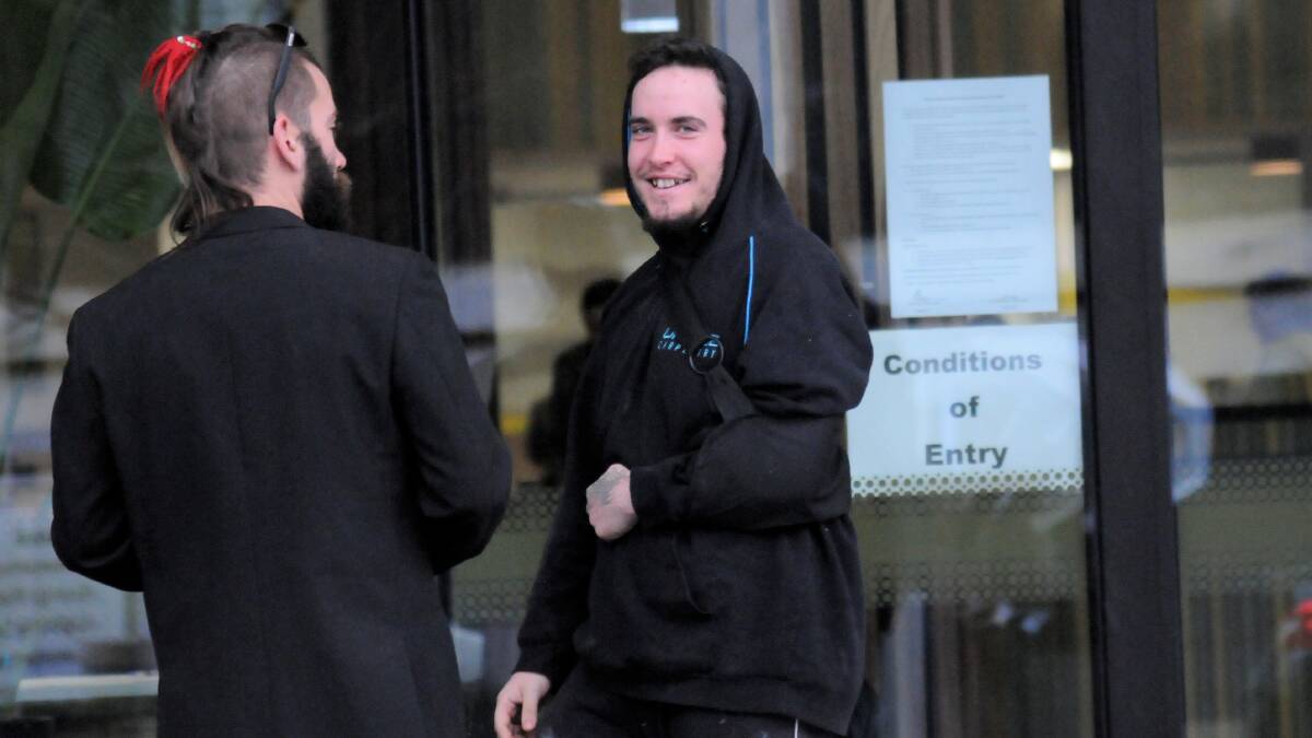 Shooting accomplice Jordan Crooke outside court on a previous occasion. Picture: Blake Foden