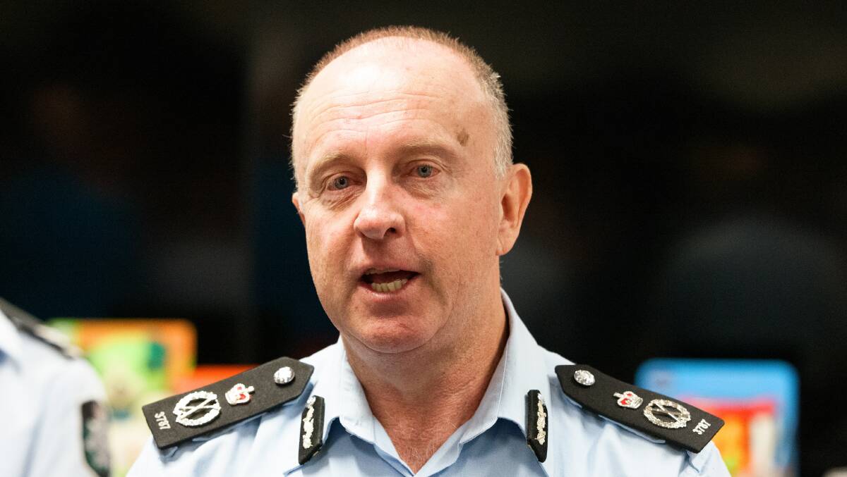 ACT chief police officer Neil Gaughan. Picture by Sitthixay Ditthavong