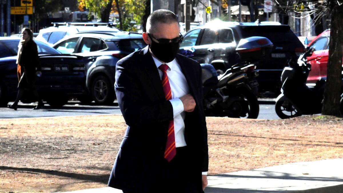Keith Scott outside the ACT courts during his protracted secrecy battle. Picture by Blake Foden