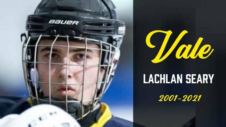 Lachlan Seary in a tribute posted by the CBR Brave ice hockey team.