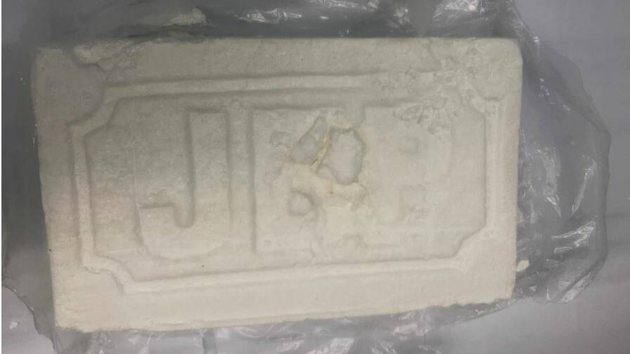 The cocaine police found behind the oven at Jake Low's house. Picture: ACT Policing
