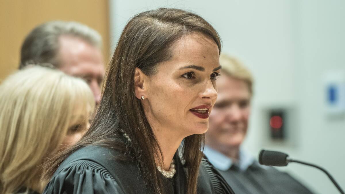 Louise Taylor when she was sworn in as a magistrate. Picture by Karleen Minney