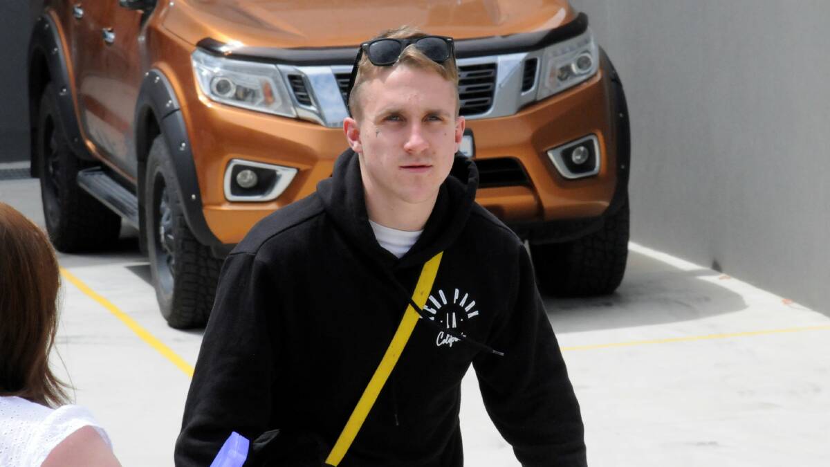 Aaron Campbell is released from custody on Tuesday. Picture: Blake Foden