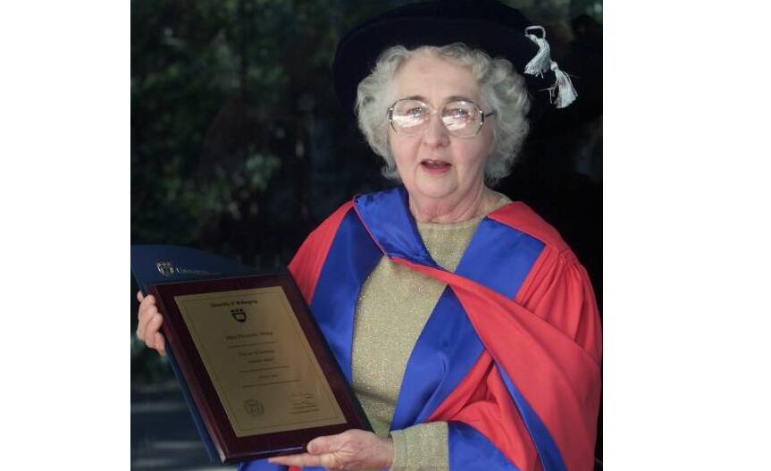 Dr Mary White, who died at an aged care home in the Southern Highlands in 2018. Picture: Supplied