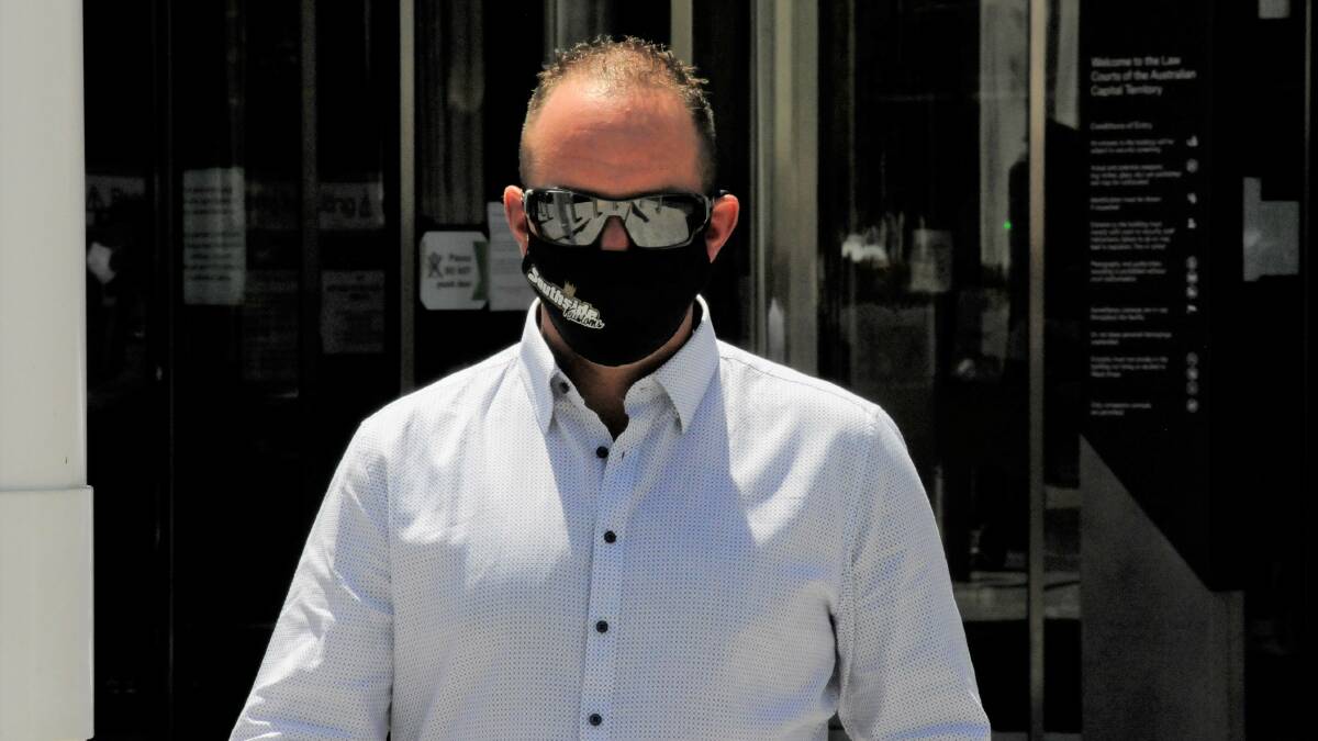 David Williams leaves court on Wednesday. Picture: Blake Foden