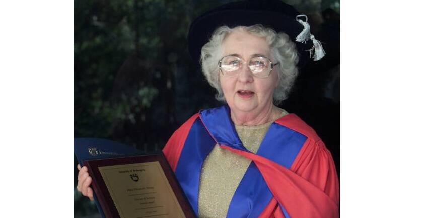 Dr Mary White, who died at a Southern Highlands nursing home in 2018. Picture: Supplied