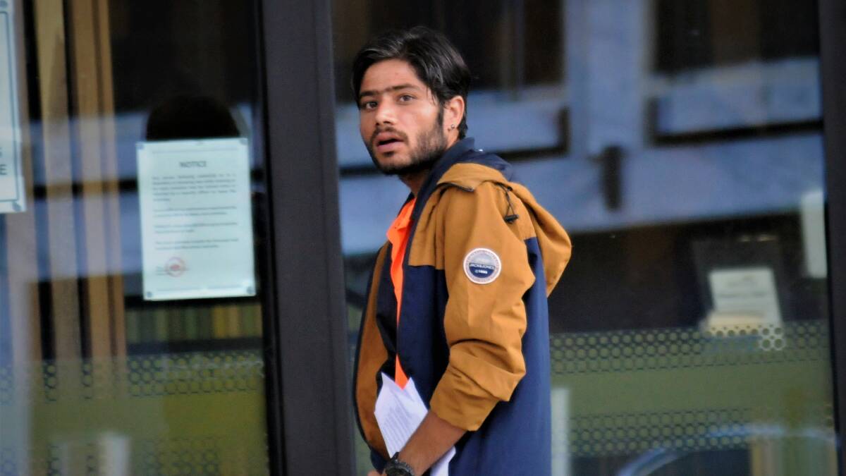 Rahul leaves court after being re-sentenced on Thursday. Picture by Blake Foden