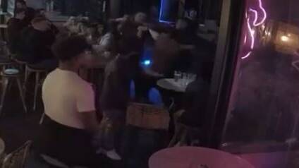 A screenshot from Kokomo's CCTV footage showing the alleged assault.