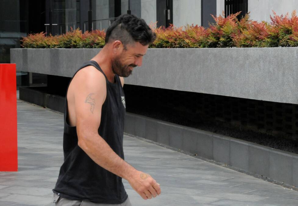 Salvatore Incandela leaves the ACT Magistrates Court after being granted bail on Friday. Picture: Blake Foden