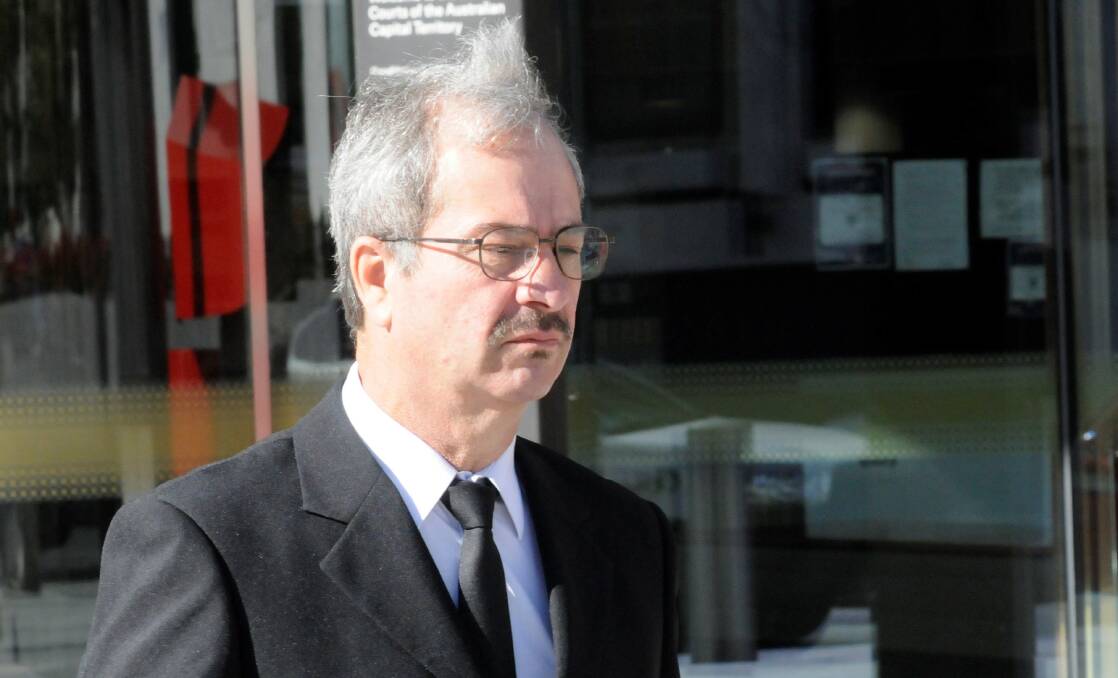 Richard Roy leaves the ACT Magistrates Court on Thursday. Picture: Blake Foden