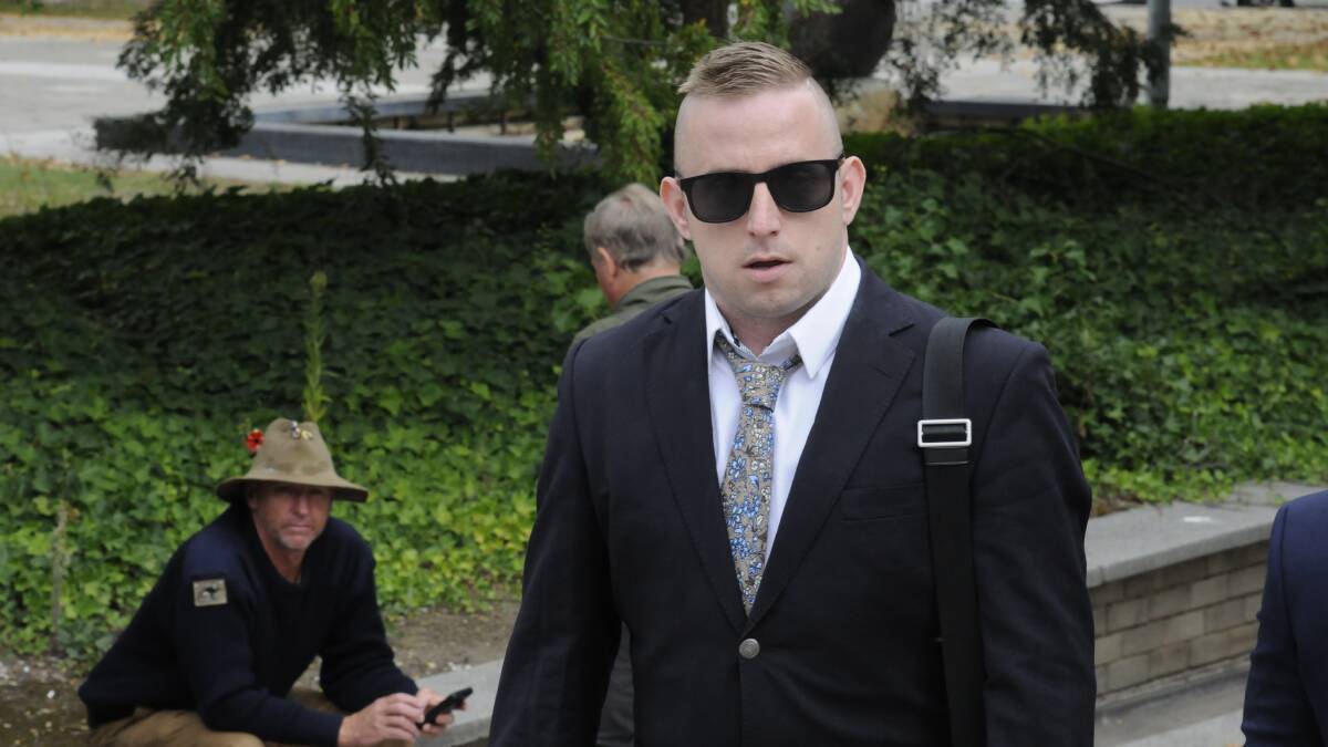 Jeremiah Deakin arrives at court on Tuesday. Picture: Blake Foden