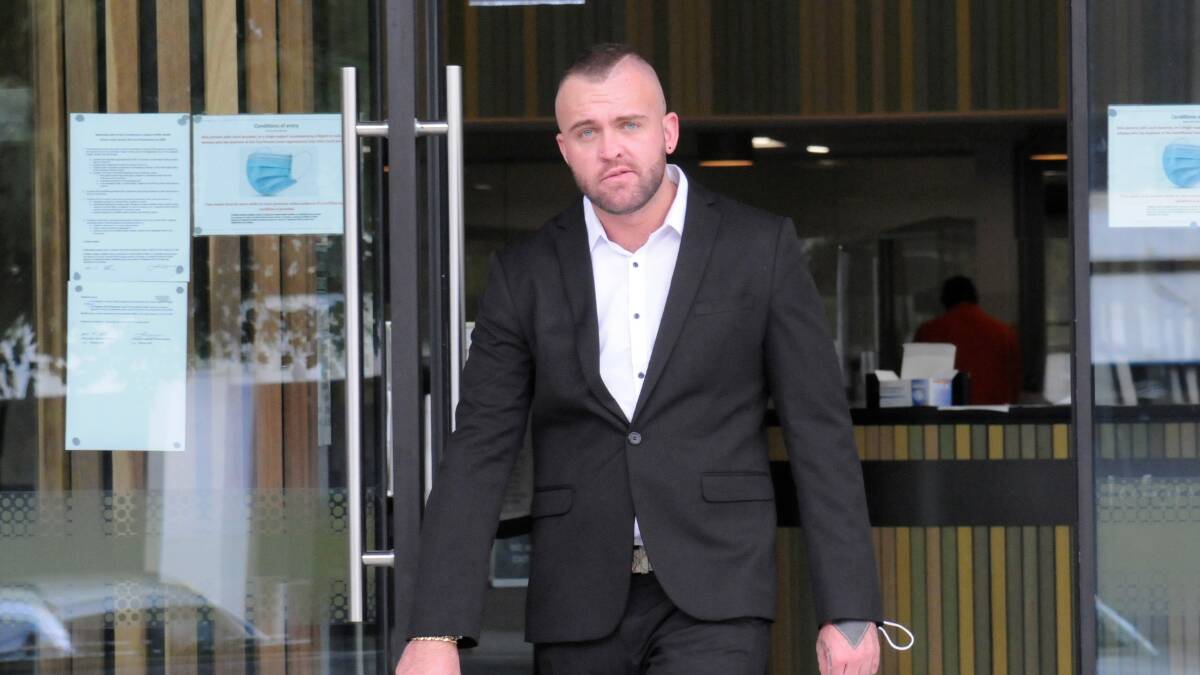 Ryan Marshall outside court in February. Picture: Blake Foden