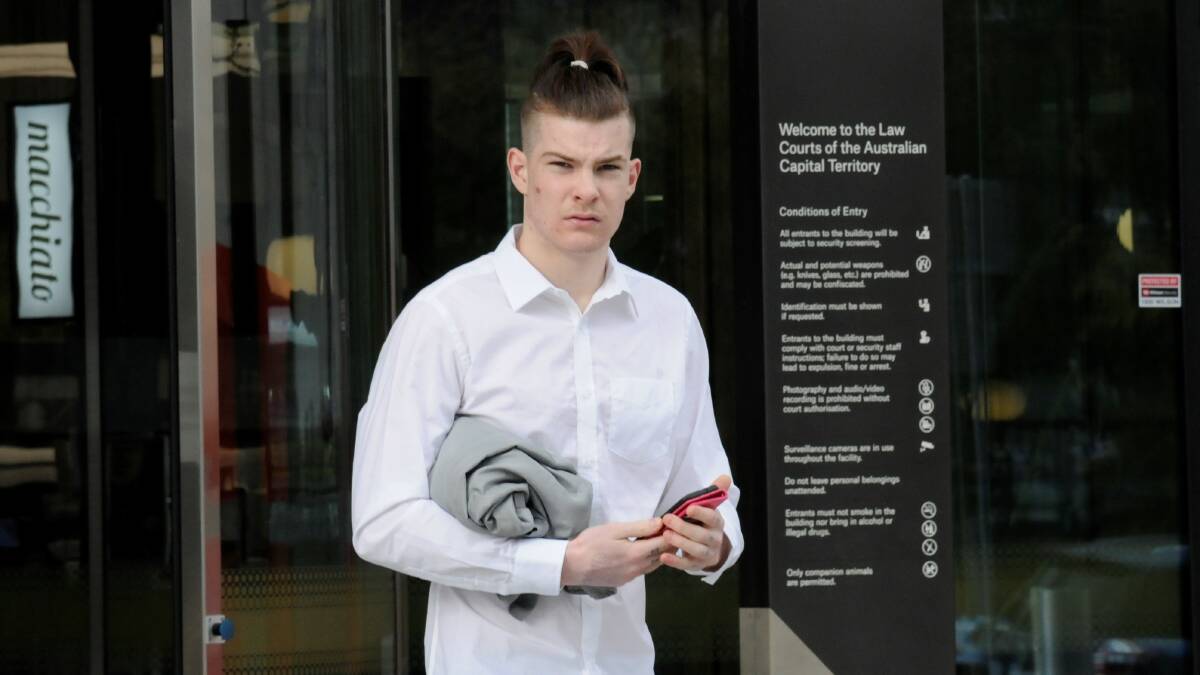 Benjamin Quirk-Buckley leaves court on Friday. Picture: Blake Foden
