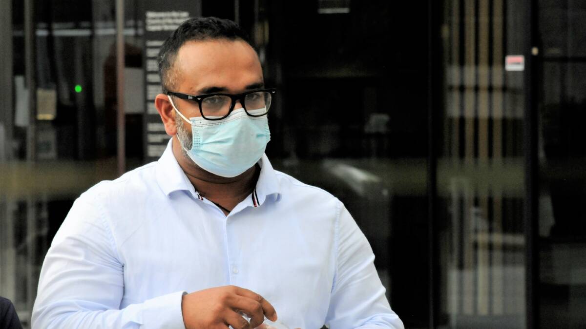 Mohit Arora leaves court on Monday afternoon. Picture: Blake Foden