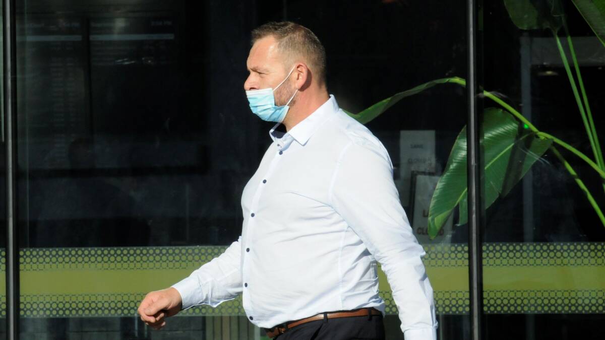 Darko Felding leaves court on Wednesday after pleading guilty. Picture: Blake Foden
