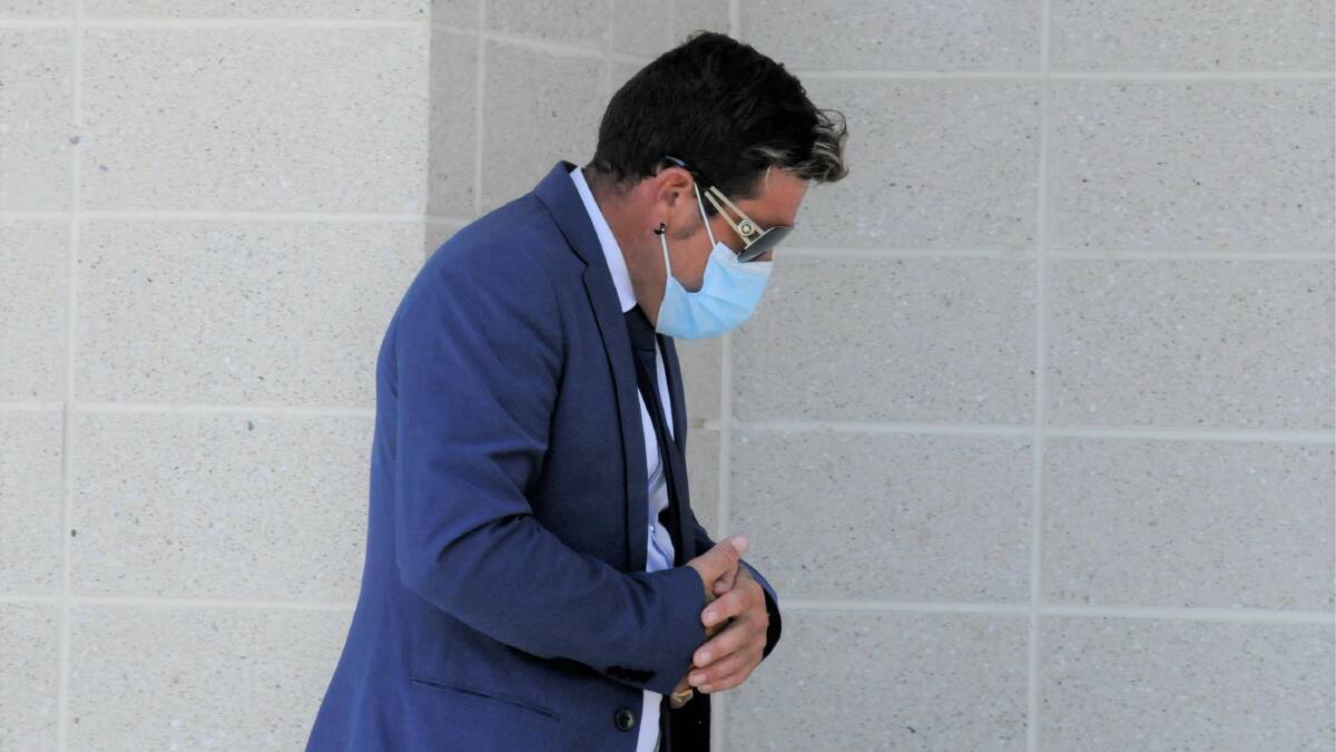 Salvatore Incandela arrives at court on day one of his trial. Picture: Blake Foden