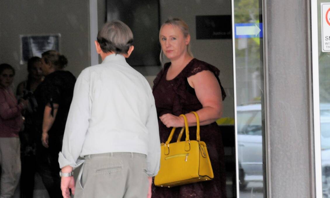 Crystal Parker leaves court on Friday after being sentenced to a drug and alcohol treatment order. Picture: Blake Foden