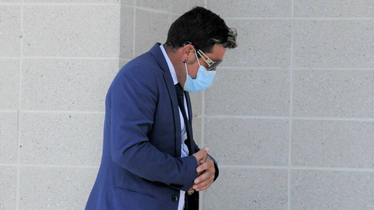 Salvatore Incandela outside court during his trial. Picture: Blake Foden