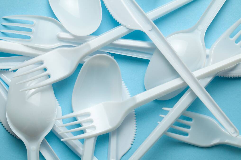 Single-use plastic cutlery is one of the items banned from Thursday. Picture: Shutterstock