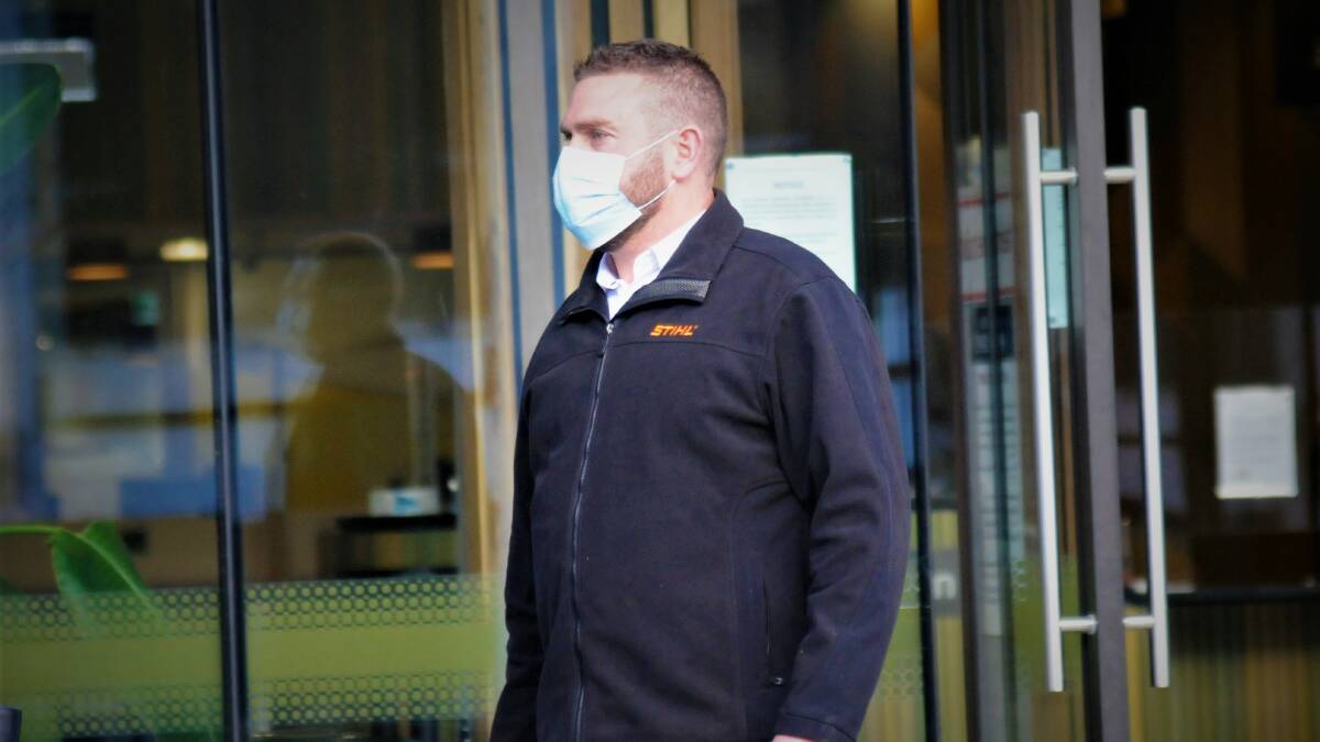 Offender Varin Hillbrick leaves court on Wednesday. Picture: Blake Foden