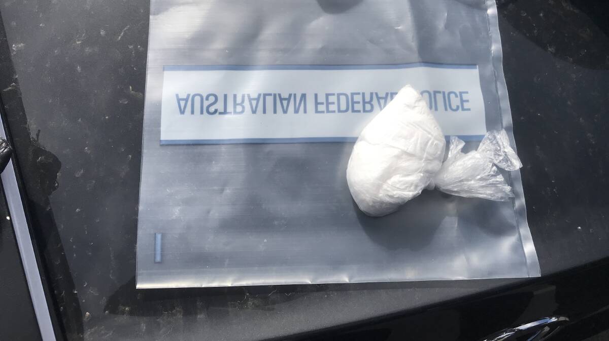 The cocaine police seized from Justin Eeles. Picture: ACT Policing