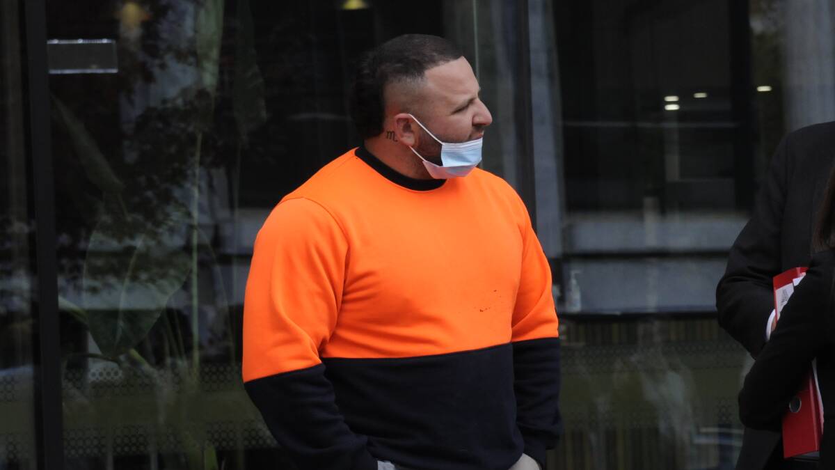 Jomal Nchouki outside court earlier this week. Picture: Blake Foden