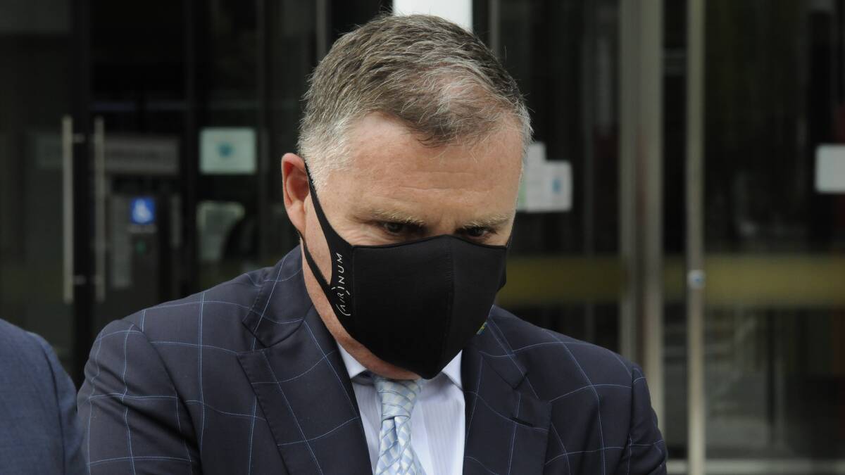 Michael Papandrea leaves court on Tuesday. Picture: Blake Foden