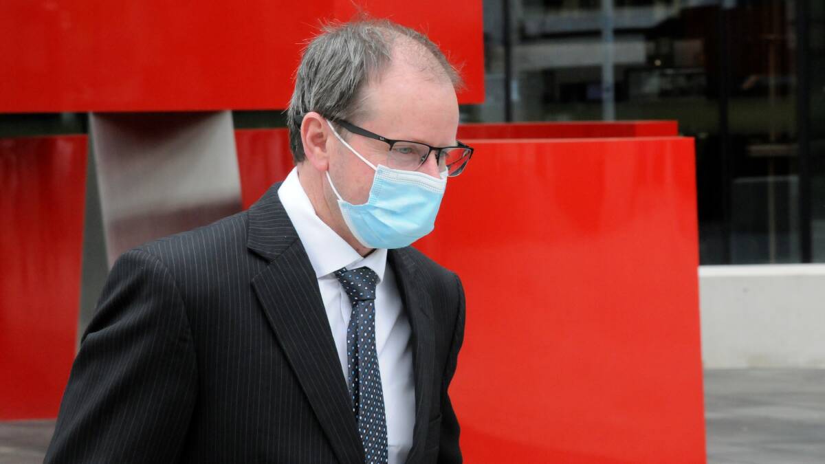 Stephen Rodda leaves court after his sentencing. Picture: Blake Foden