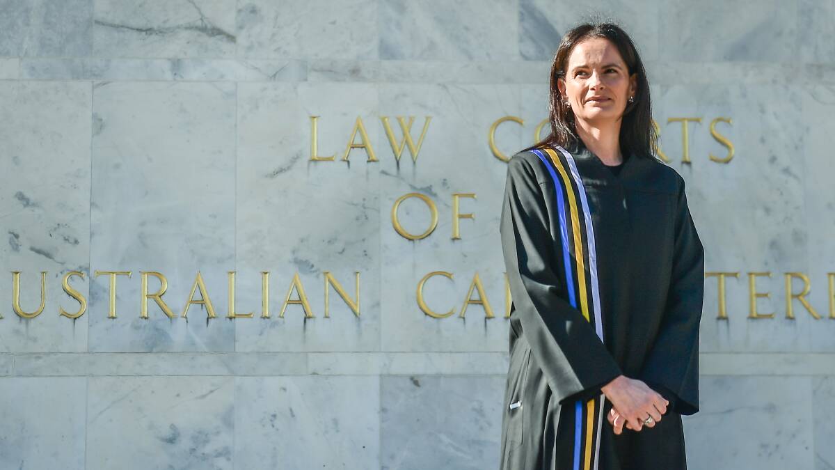 Justice Louise Taylor after her swearing-in. Picture by Karleen Minney