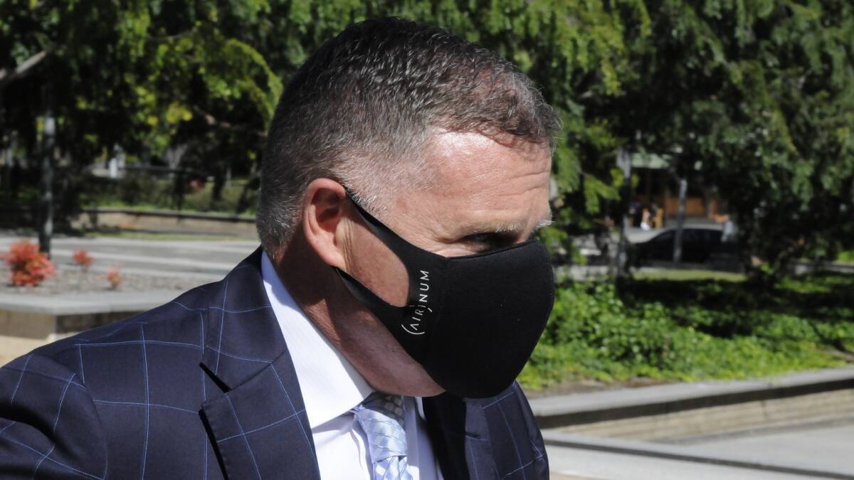Michael Papandrea arrives at court on Tuesday morning. Picture: Blake Foden