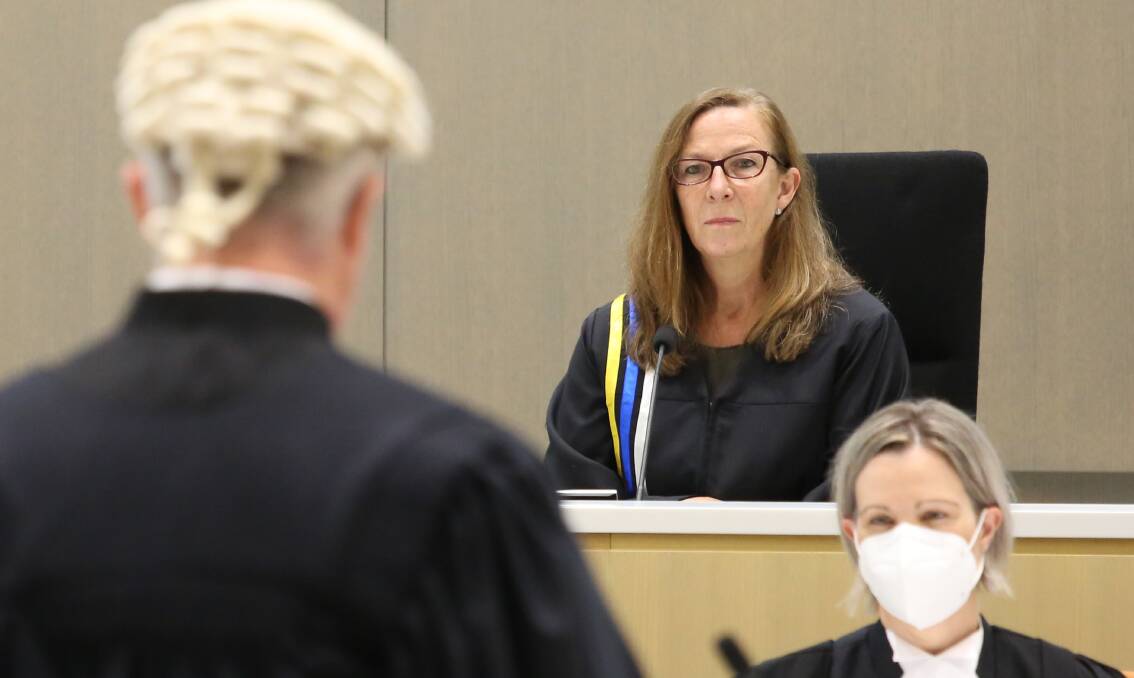 Chief Justice Lucy McCallum at a ceremonial sitting, during which she was sworn into the role, on Tuesday. Picture: James Croucher