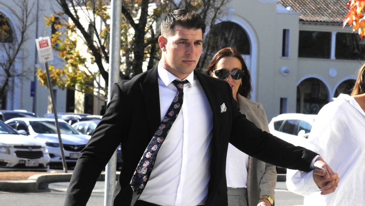 Curtis Scott arrives at court on Monday. Picture: Blake Foden