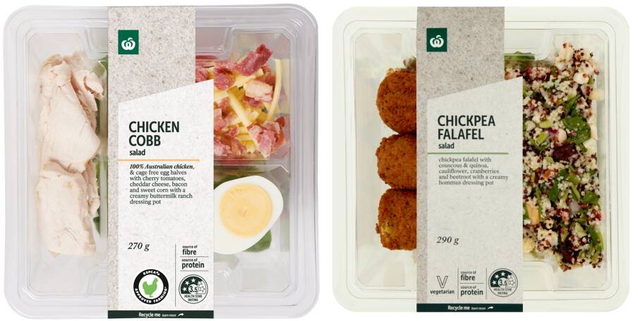 Affected Woolworths products. Picture Food Standards Australia and New Zealand