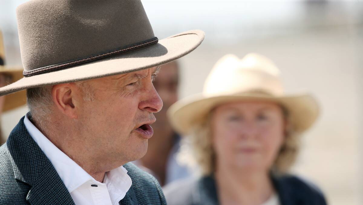 CASH SPLASH: Anthony Albanese said a Labor government would actually spend money from the fund on disaster prevent projects. Photo: Peter Lorimer