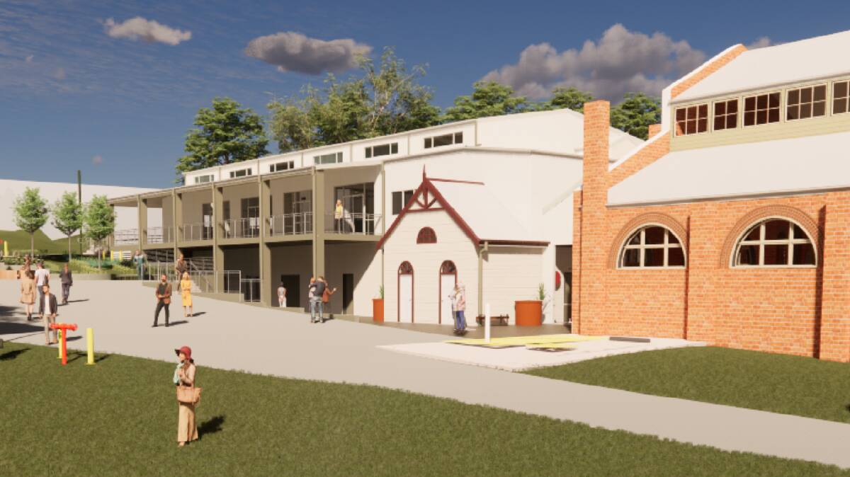 An artist render of the soon to be constructed Bega Showground Community and Evacuation Centre. Picture supplied
