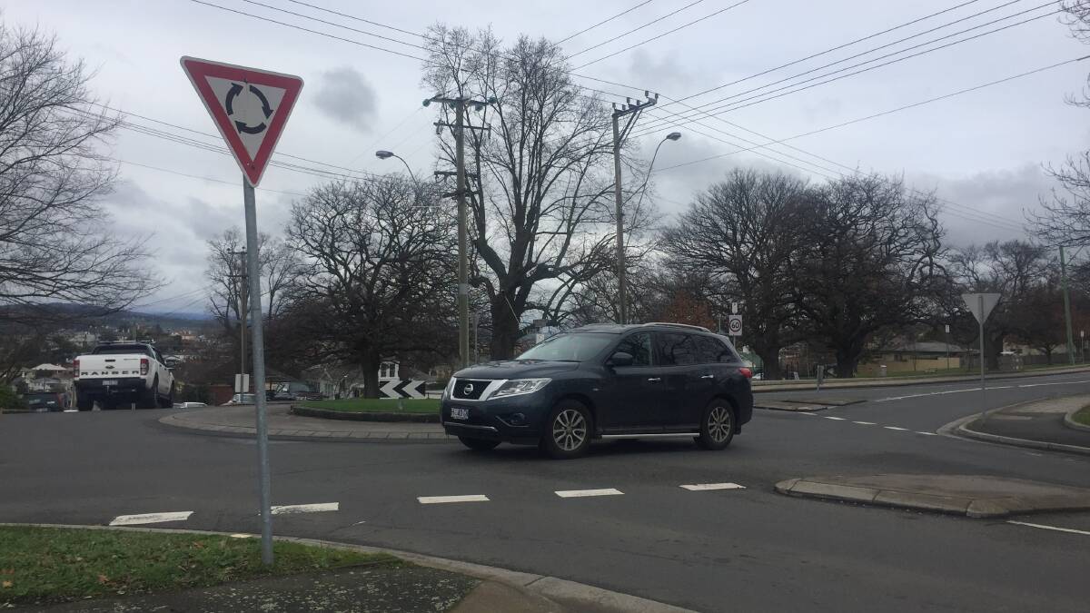 Caution is the order of the day at roundabouts across Tasmania. Picture: Adam Holmes